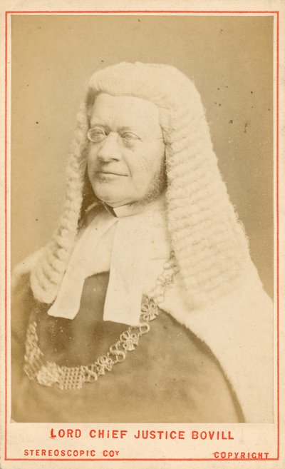 Lord Bovill, Chief Justice by English Photographer